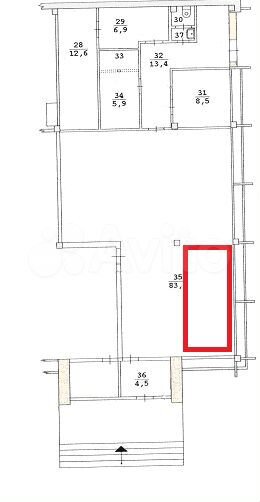 Субаренда части помещения - 12.2 м²