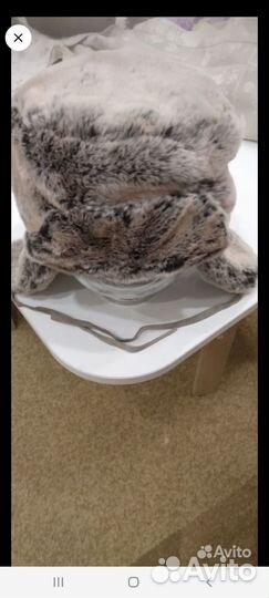 Шапка-ушанка, искуст. мех под кролика