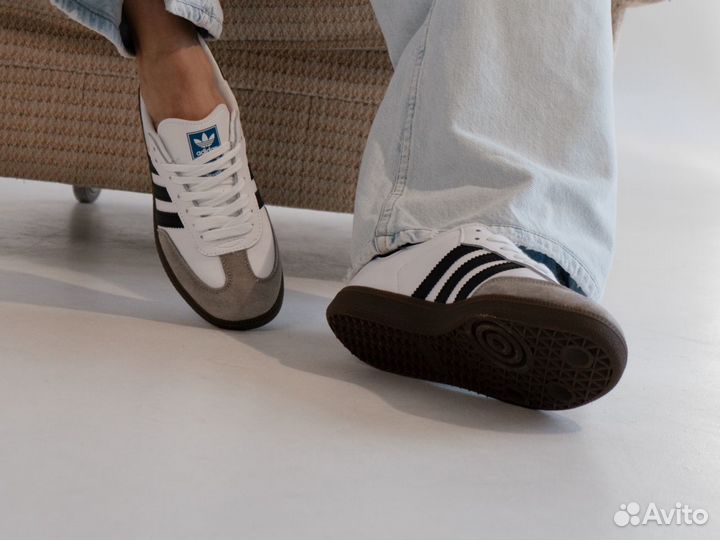 Кроссовки Adidas Samba White Black OG