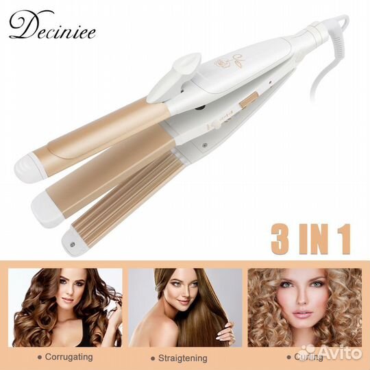 Щипцы для завивки волос 3в1 Gemei