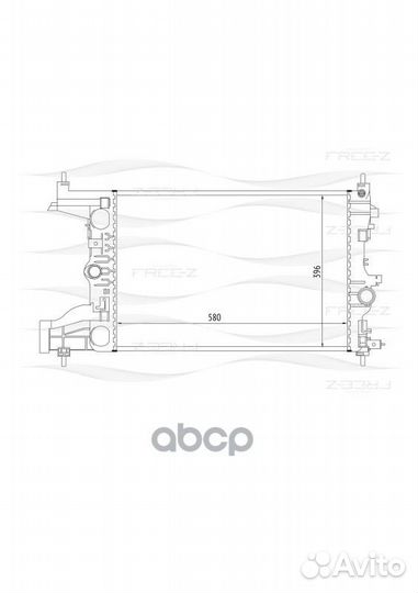 Радиатор системы охлаждения chevrolet Cruze 09