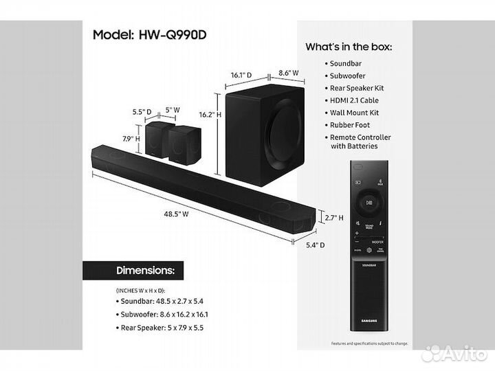 Саундбар Samsung HW-Q990D