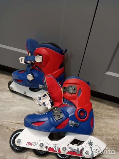 Роликовые коньки детские,шлем,защита,сумка