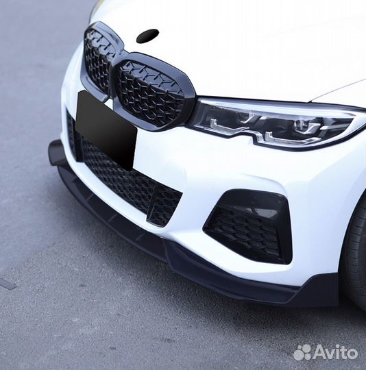 Сплиттер (губа) переднего бампера BMW 3 G20