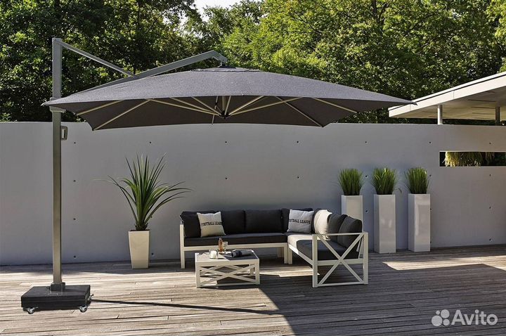 Зонт для дачи. Зонт уличный боковой