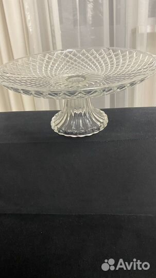 Ваза на ножке стекло