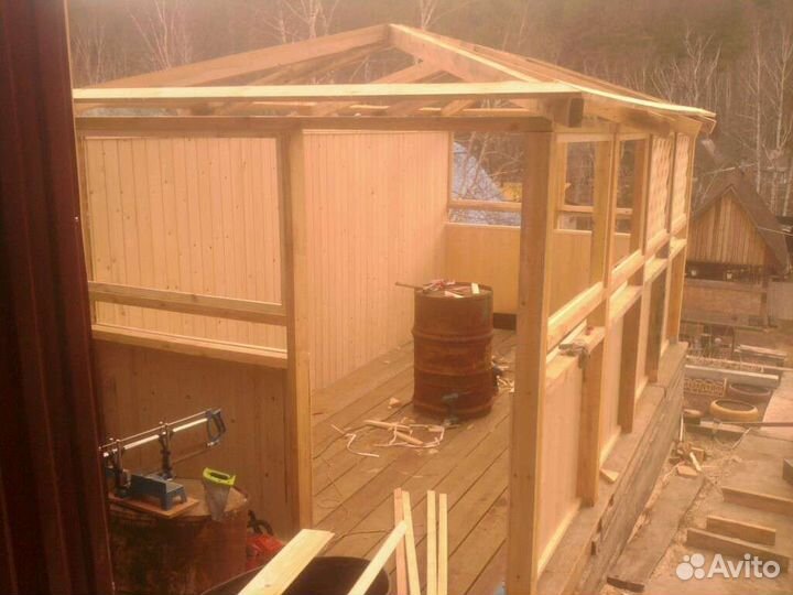 Приму заказы на беседки,веранды,бани каркасные