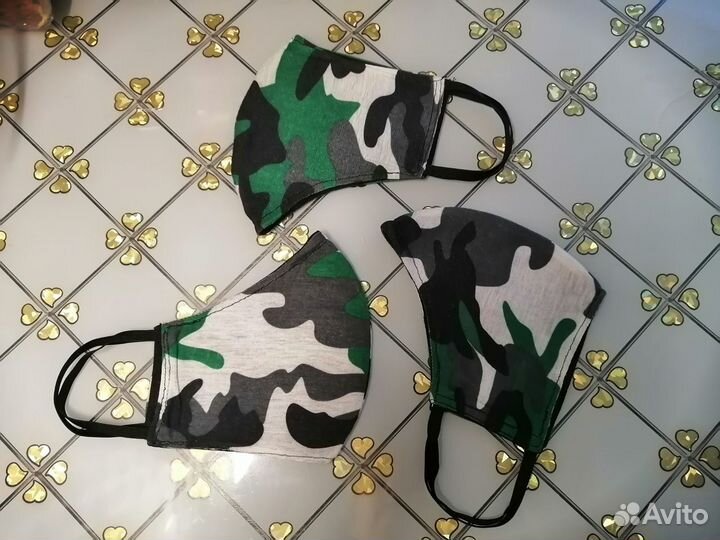 Маски тканевые/многоразовые