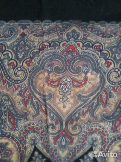 Павловопосадский платок. СССР. Шерсть -100%. С бах