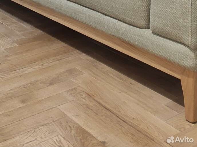 Паркет дуб штучный с покрытием лак и масло новый