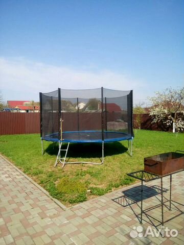 Батут 10 фут - 3,05 м с защит. сеткой для семьи