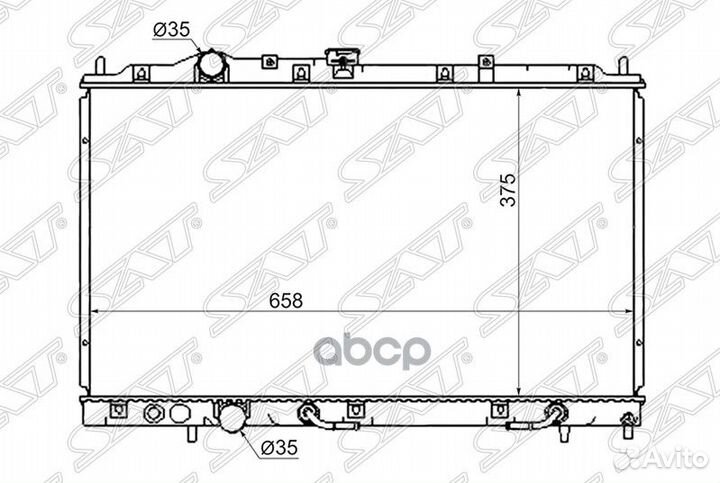 Радиатор Mitsubishi Colt 95-03 / Mirage 95-00