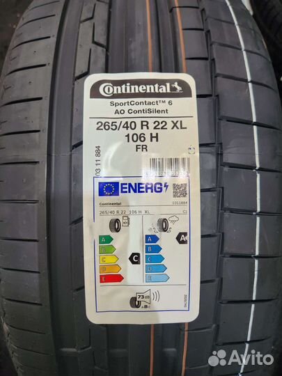 Continental ContiSportContact 6 265/40 R22 106H