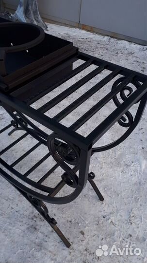 Мангал Кованный с кольцом для казана