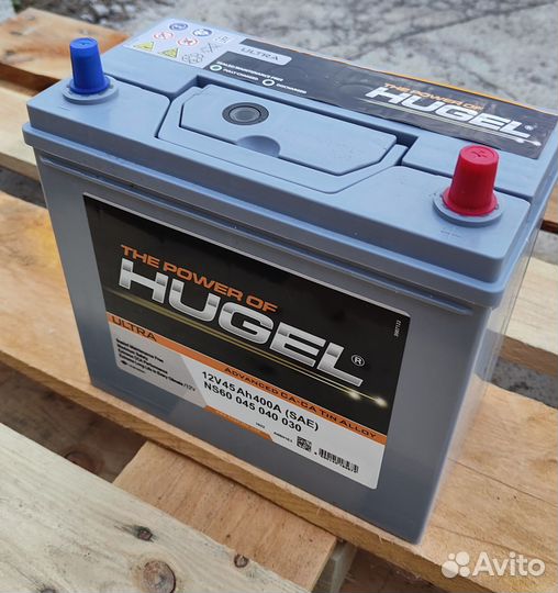 Аккумулятор 45 Ah (400A) Hugel