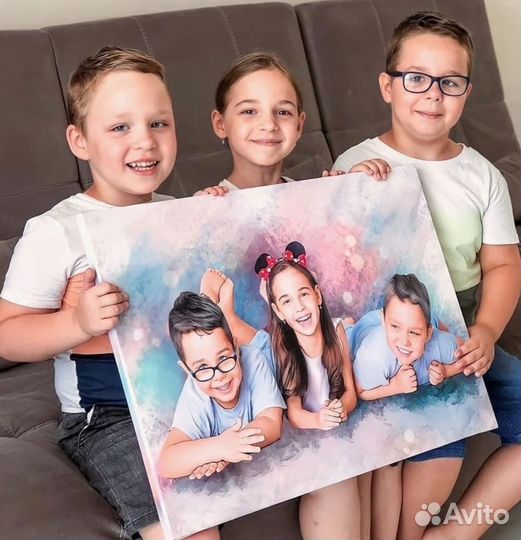 Холст с фото (портрет)