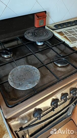 Плита газовая с духовкой бу gefest коричневая