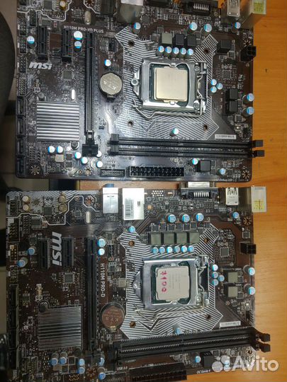 Материнские платы msi h110 с процессорами и без