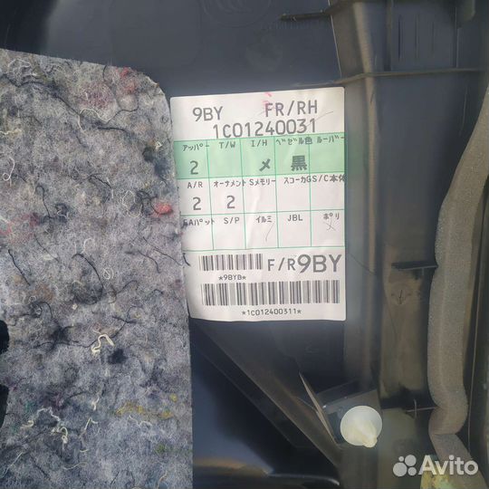 Toyota highlander 2 08г, обшивка пер прав двери