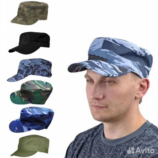 Кепи в ассортименте кмф, палатка, точка