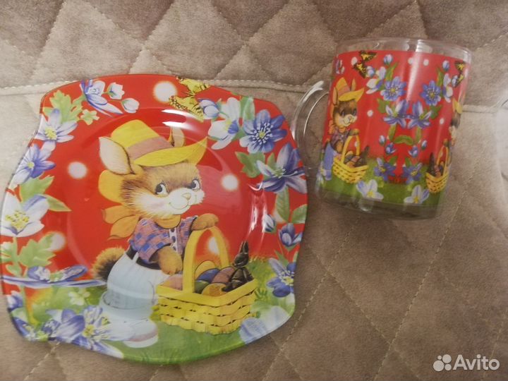 Набор детской посуды новый