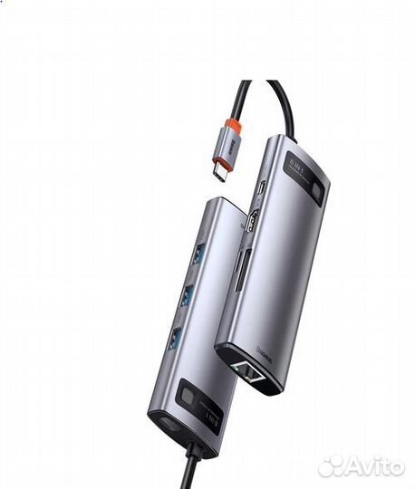 USB-концентратор Хаб Hub Baseus 8 в 1 cahub-CV0G