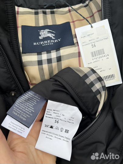 Новый пуховик Burberry оригинал,58 размер