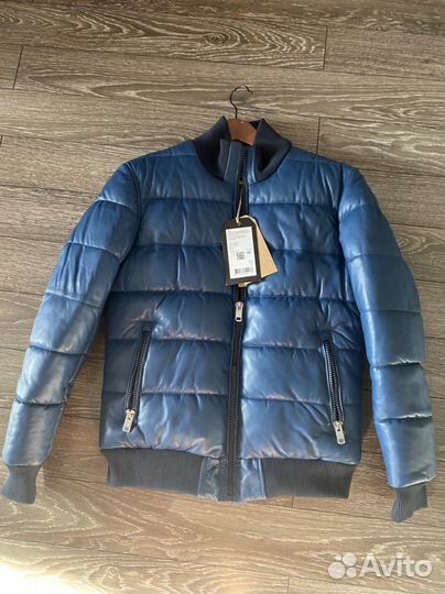 Кожаная куртка (утепленная) муж.Снежная королева