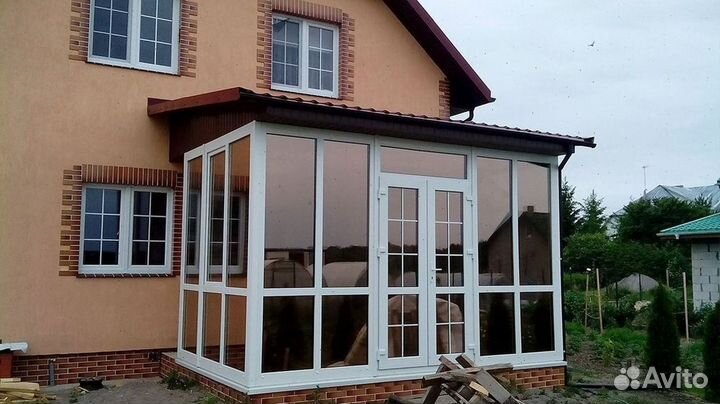 Балкон пластиковый французкое остекление