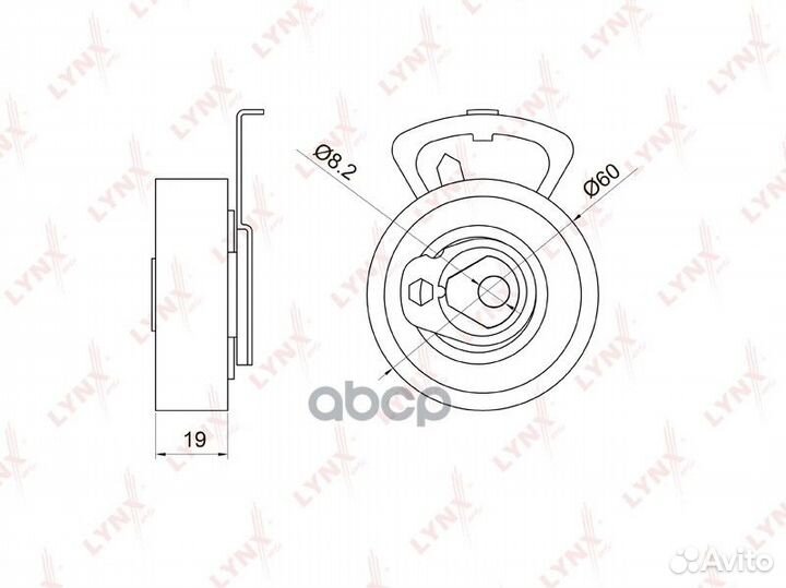 Ролик натяжной ремня грм PB1055 lynxauto
