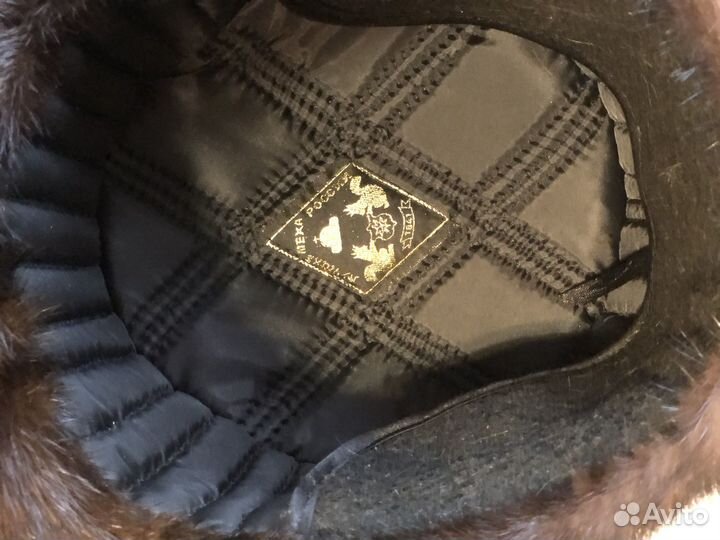 Норковая шапка мужская 60 размер