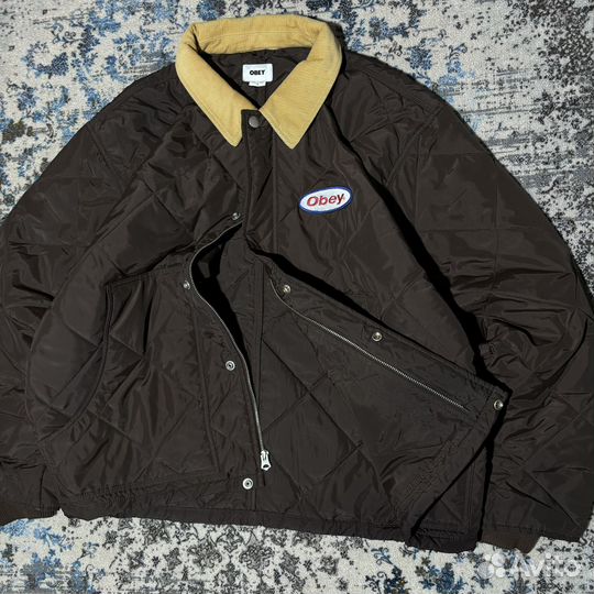 Куртка Obey Brown Quilted Jacket