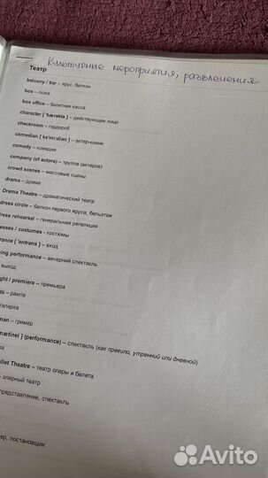 Англо русский словарь по категориям