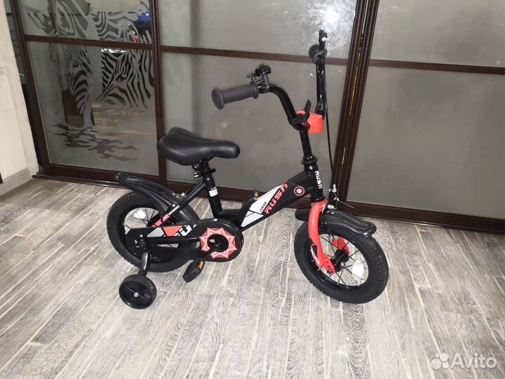 Четырехколесный детский велосипед rush J 12