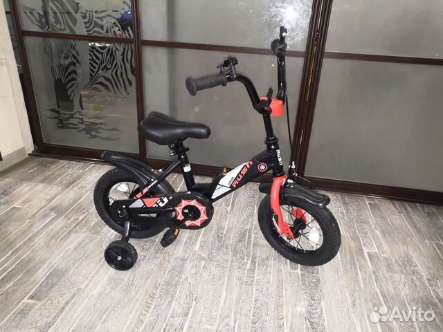 Четырехколесный детский велосипед rush J 12