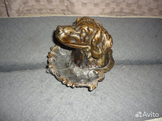 Пепельница голова собаки. Силумин