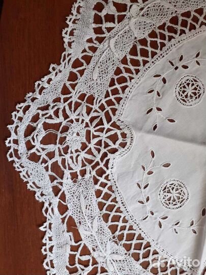 Скатерти винтаж, баттенбергское, ришелье