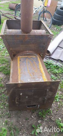 Печь для бани из 530 трубы