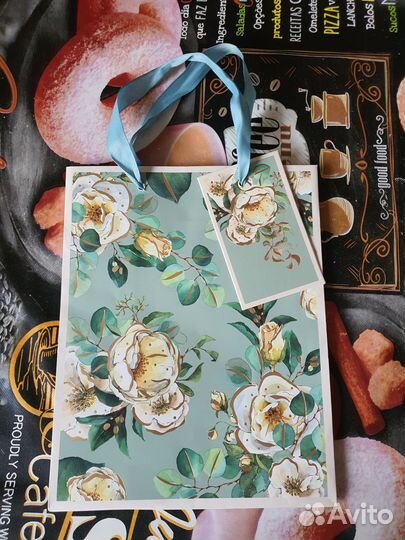 Пакеты бумажные подарочные 10 штук