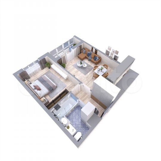 1-к. квартира, 41,1 м², 9/10 эт.