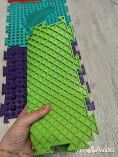 Детский массажный коврик пазл 8 шт