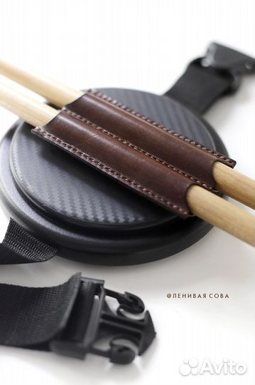 Кожаный холдер/чехол для барабанных палочек