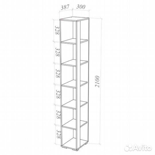 Стеллаж пенал