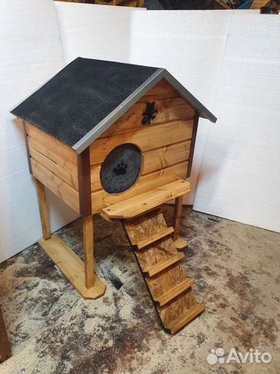 Будка для кота котодом уличный