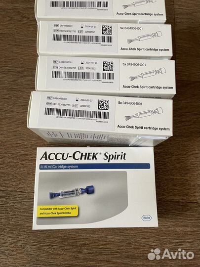 Картриджи accu-chek spirit