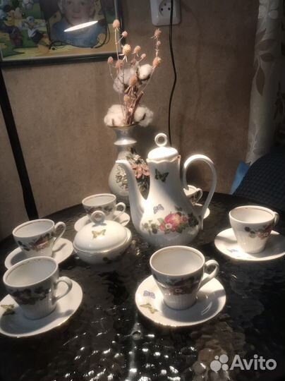 Сервиз кофейный ГДР винтаж 1977 год