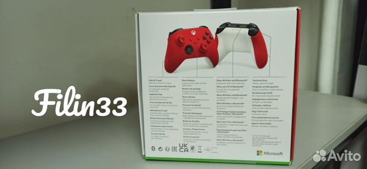 Геймпад для Xbox Series X/S/One Красный/Pulse Red