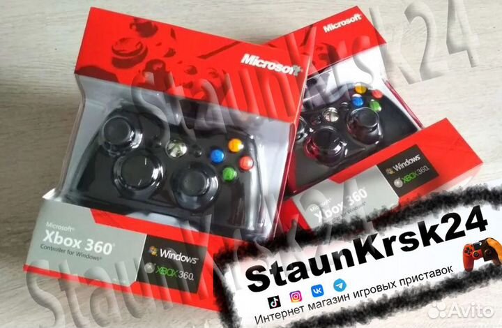 Геймпад джойстик Xbox 360 проводной новый