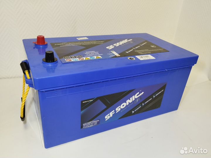 SF Sonic 225Ач EFB для установки в раму тягача