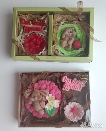Наборы из мыла на 8 Марта